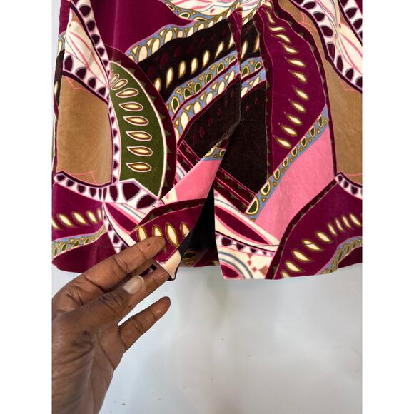 Etcetera Velour Velvet Skirt Women's Size 2 - Picture 4 of 6